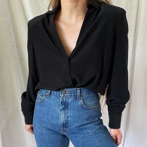 MINIMAL 80S GALLANT SILK BLOUSE